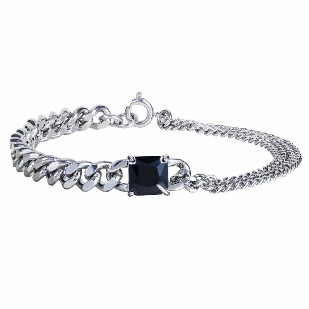 Pulsera de Aleación Bañado en Oro con Cristal Emporia® Blanco