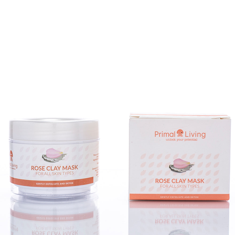 TUBO DE MASCARILLA DE ARCILLA NATURAL - ROSA ( 100ML)