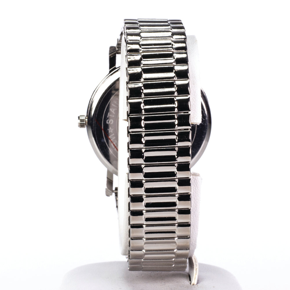 Reloj Excellenc para mujer de color plata con correa de acero inoxidable