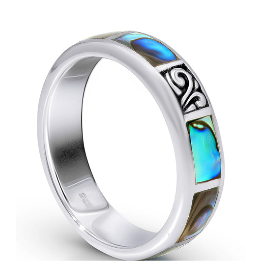 Anillo de Plata con Concha de abulón