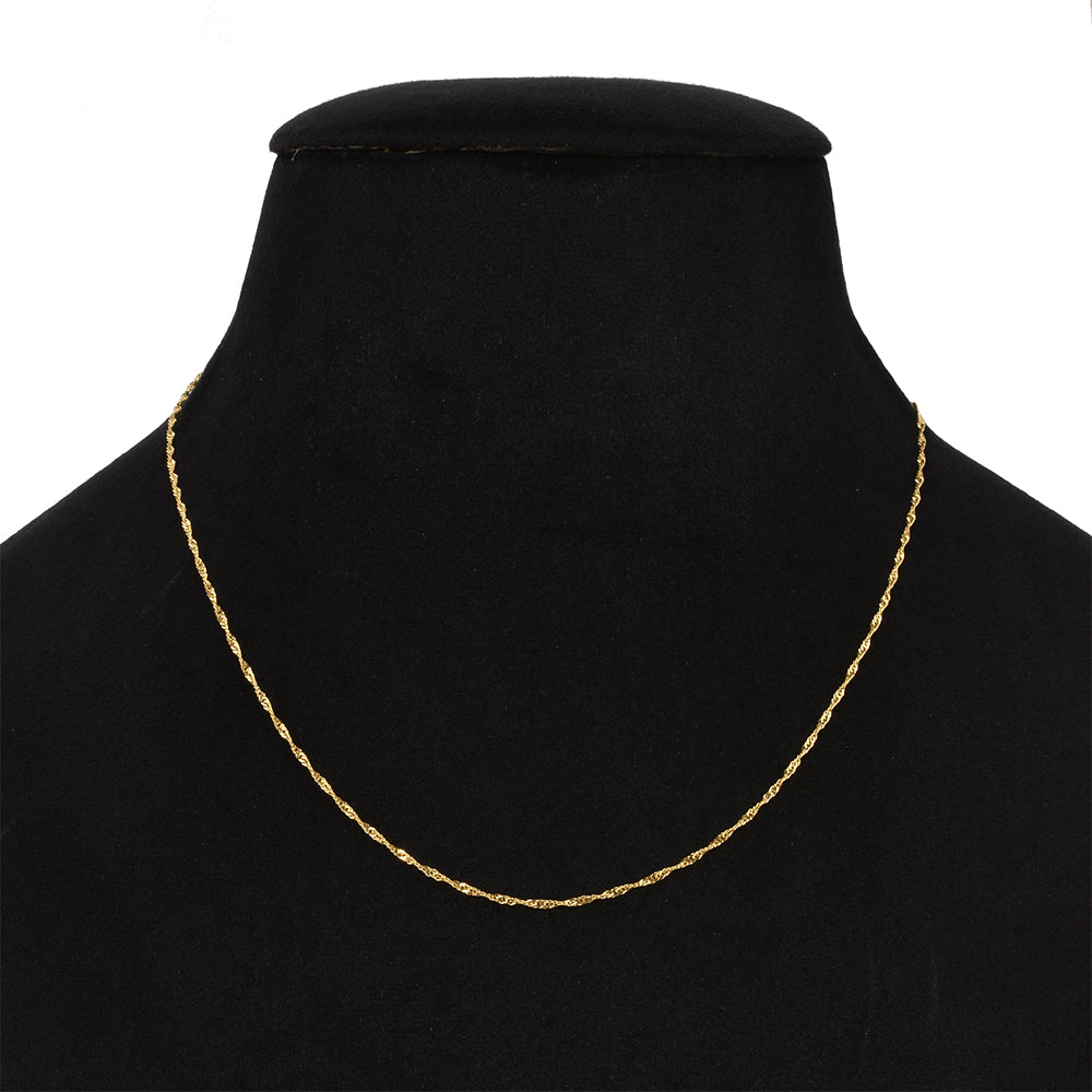 Cadena de Plata Bañada en Oro