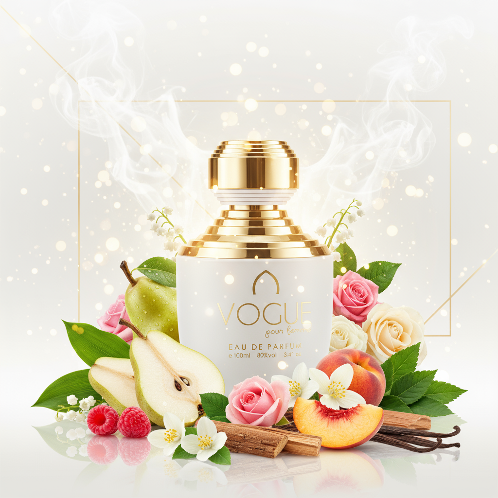 100 ml Eau de Parfum VOGUE Fragancia de almizcle floral afrutado para mujer