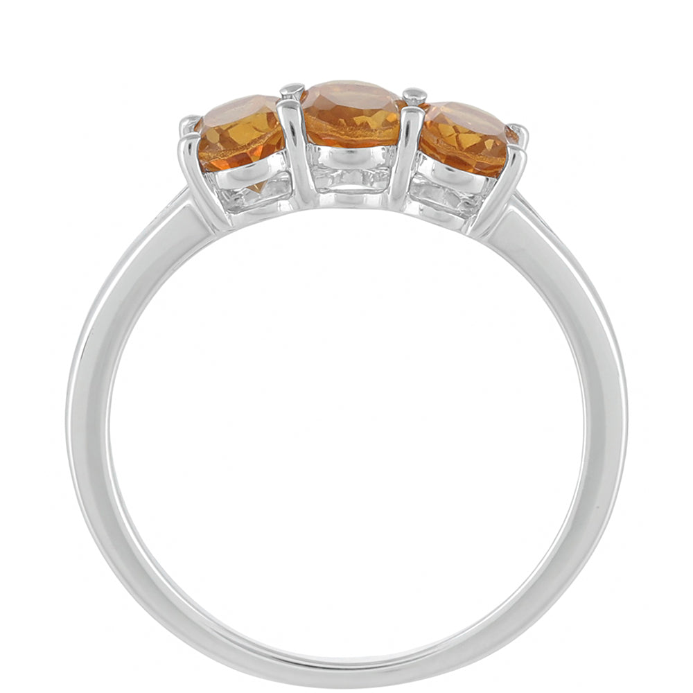 Anillo de Plata con Citrino