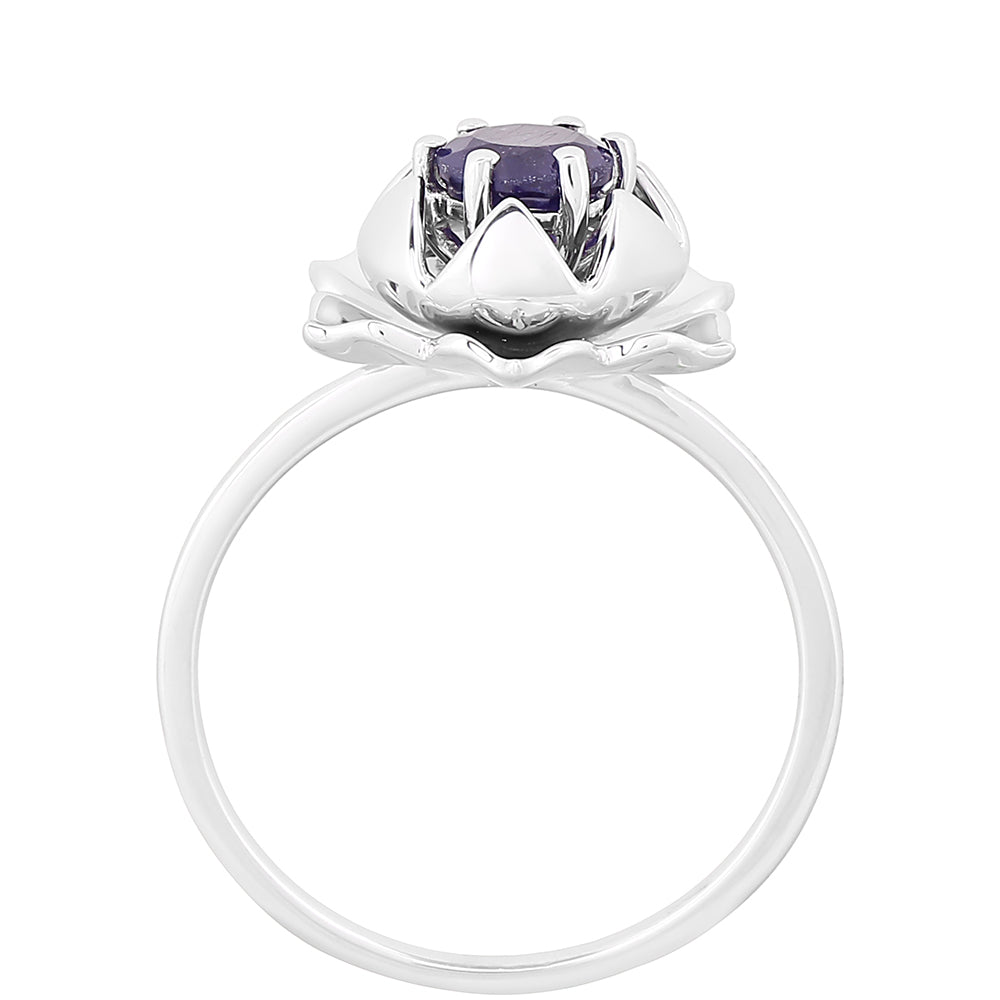 Anillo de Plata con Zafiro de Tailandia