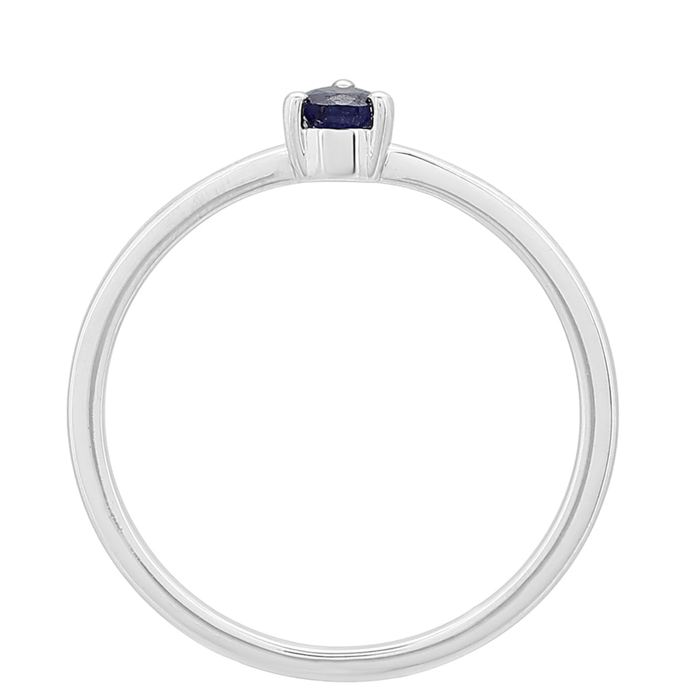 Anillo de Plata con Zafiro de Tailandia