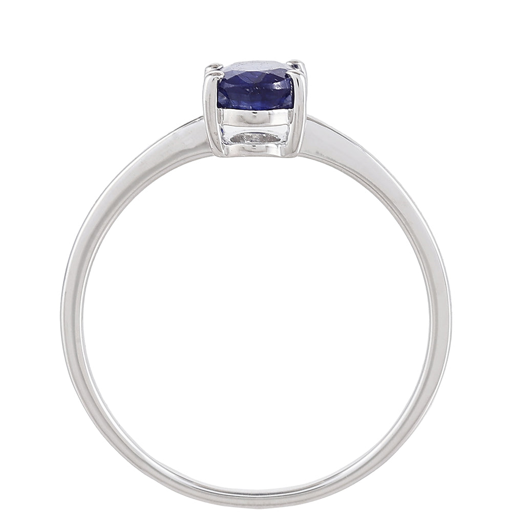 Anillo de Plata con Zafiro de Tailandia