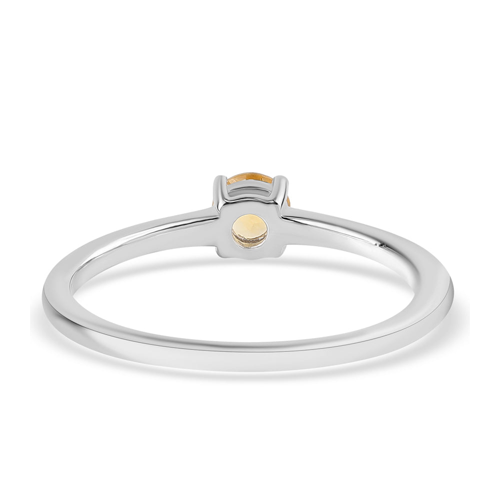 Anillo de Plata con Citrino