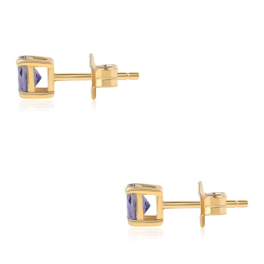 Pendientes de Plata Bañada en Oro con Lolita