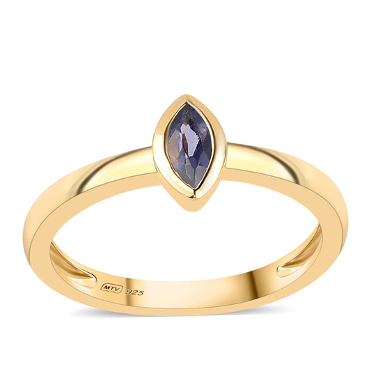 Anillo de Plata Bañada en Oro con Lolita