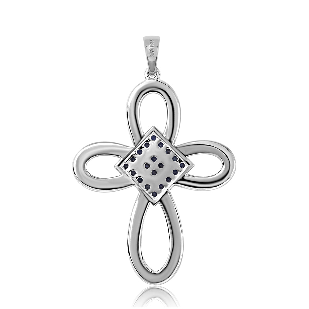 Colgante de Plata con Zafiro Azul Australiano