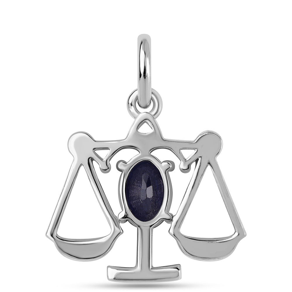 Colgante de Plata con Zafiro Azul Australiano