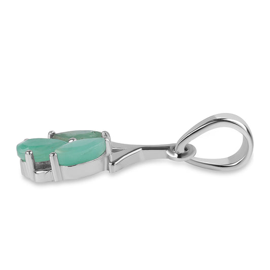 Colgante de Plata con Esmeralda de Brasil