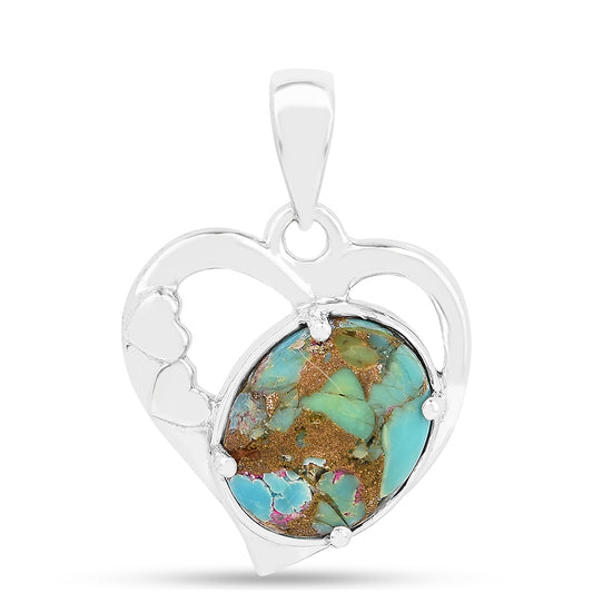 Colgante de Plata con Turquesa Ostra