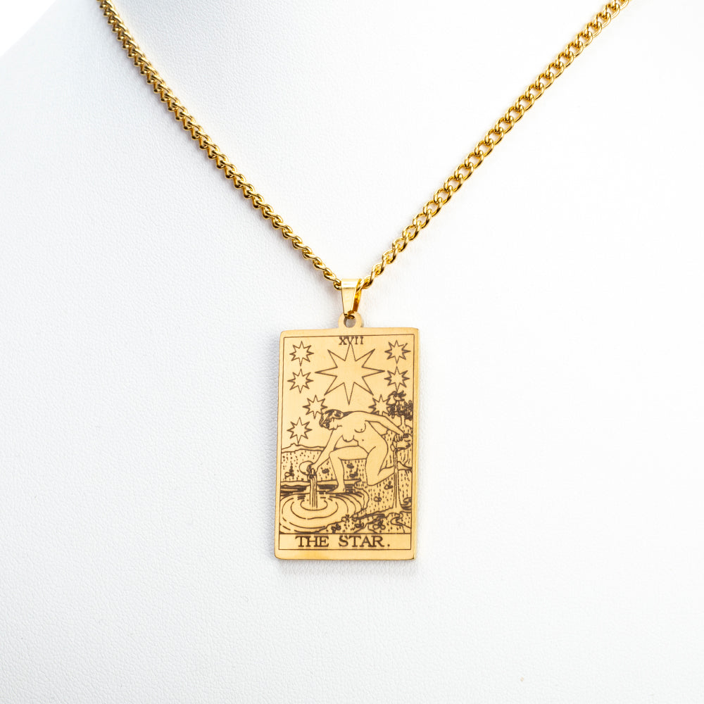 Collar de Aleación Bañado en Oro ( Collar +Colgante )