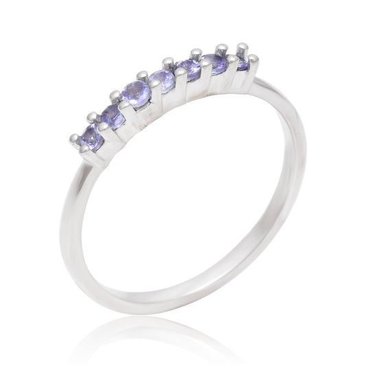 Anillo de Plata con Tanzanita AAA