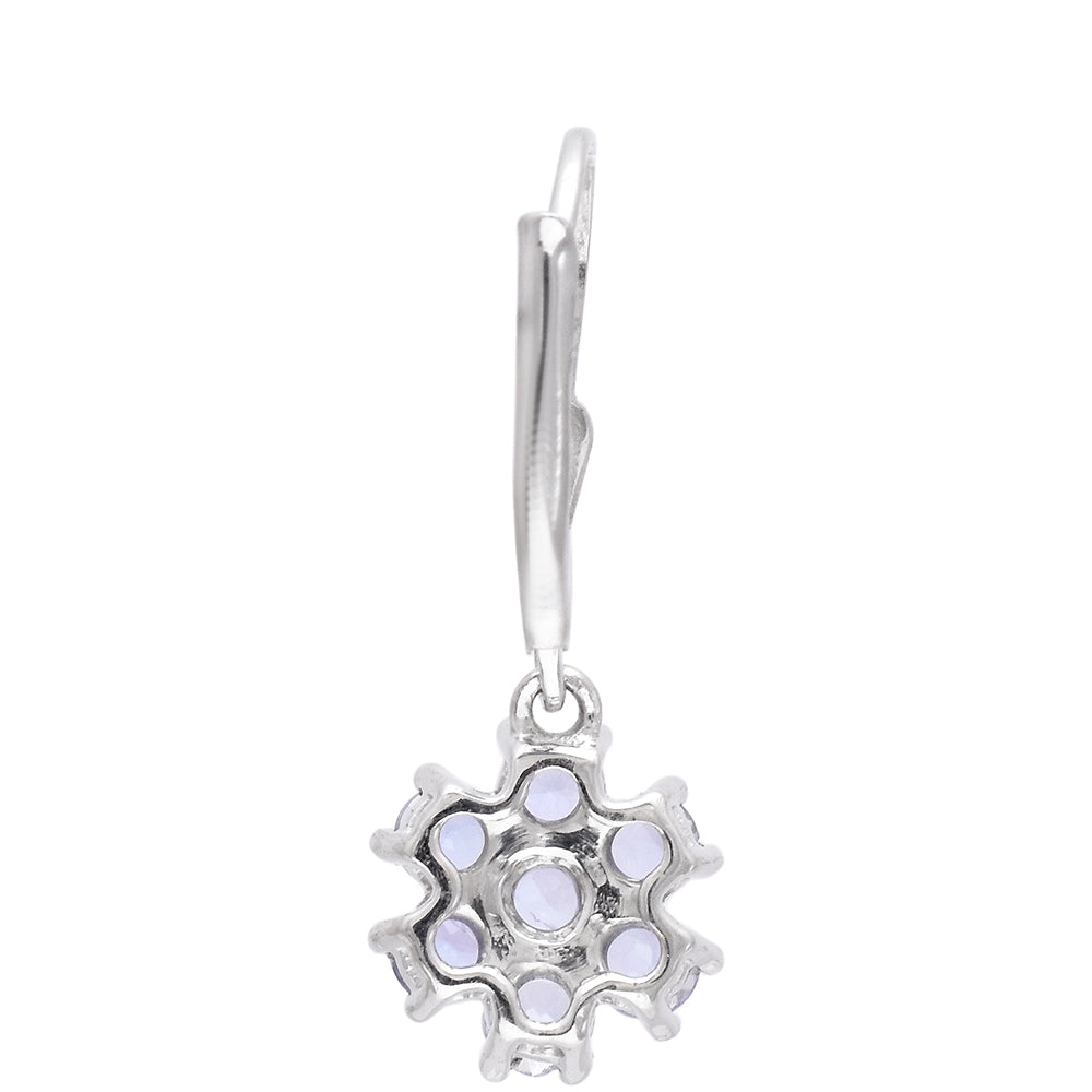 Pendientes de Plata con Tanzanita AAA