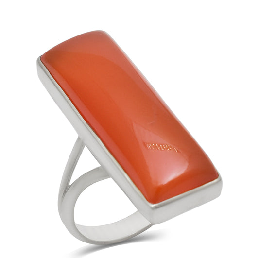 Anillo de Plata con Ágata Roja