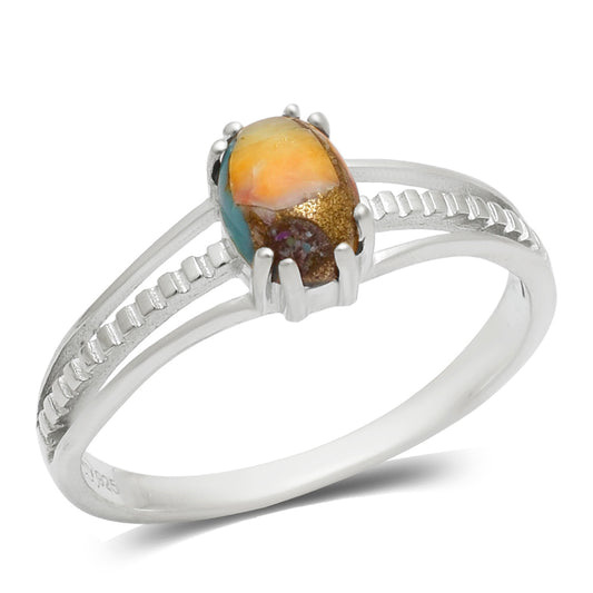 Anillo de Plata con Turquesa Ostra