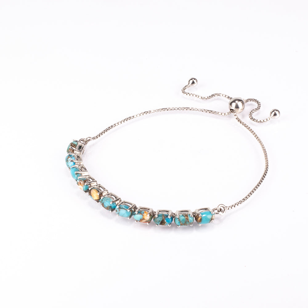 Pulsera de Plata con Turquesa Ostra
