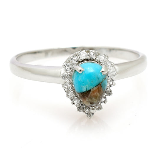 Anillo de Plata con Turquesa Ostra