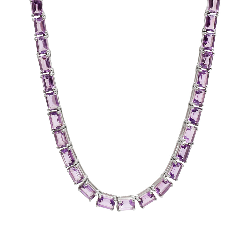 Pulsera de Plata con Amatista de Brasil
