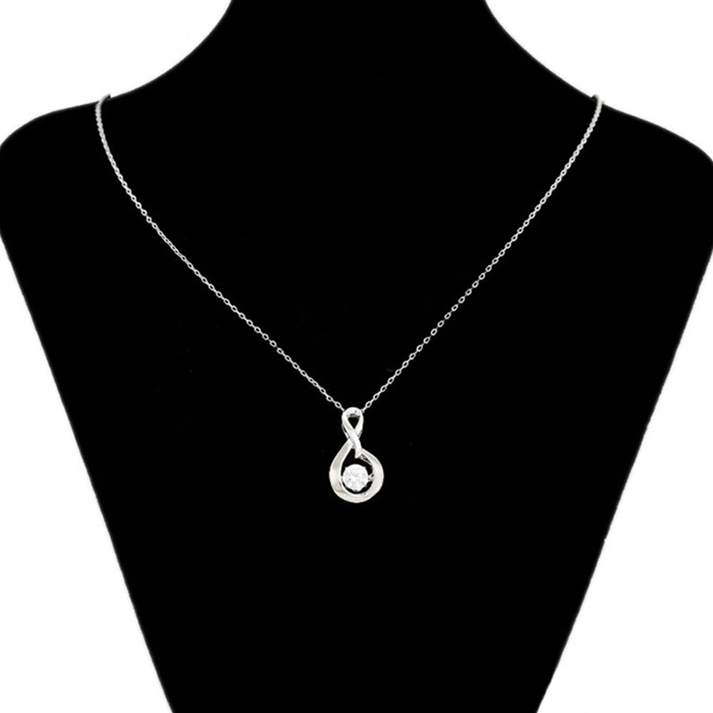 Collar de Aleación Bañado en Oro con Cristal Emporia® Blanco ( Collar +Colgante )