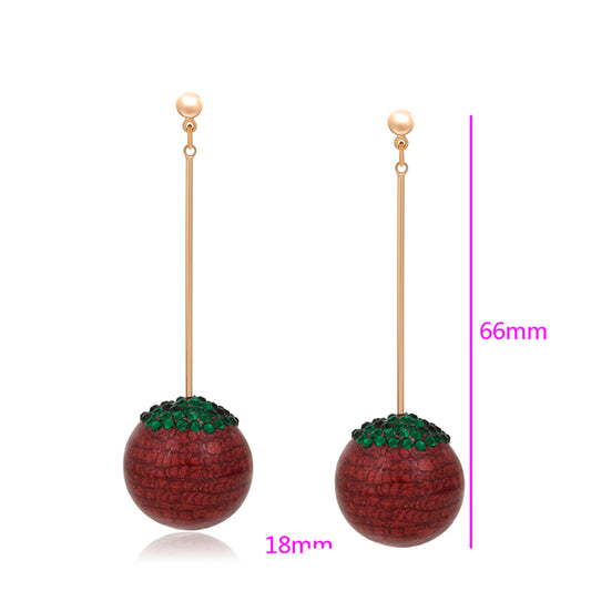 Pendientes de Aleación Bañado en Oro con Cristal Emporia® Verde