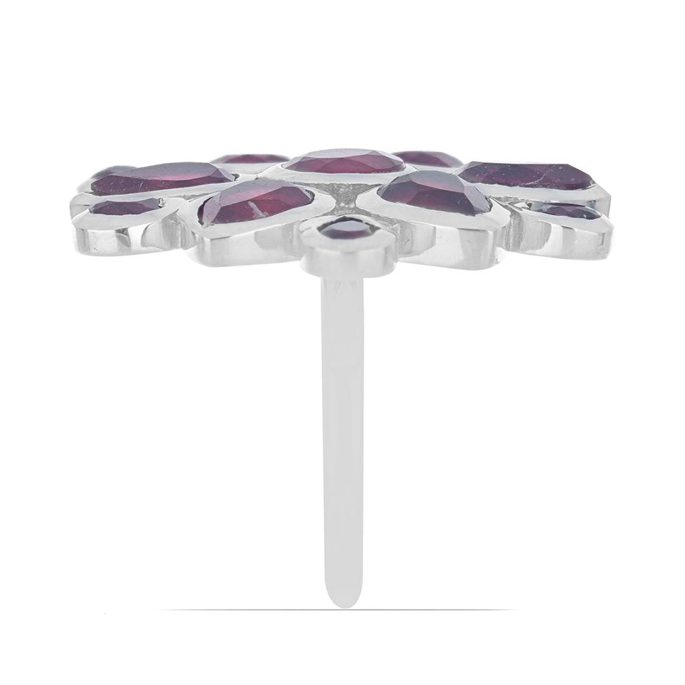 Anillo de Plata con Rubí de Madagascar