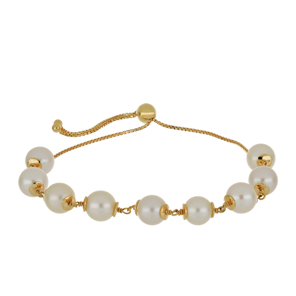 Pulsera de Oro 9K con Perla Cultivada de Akoya