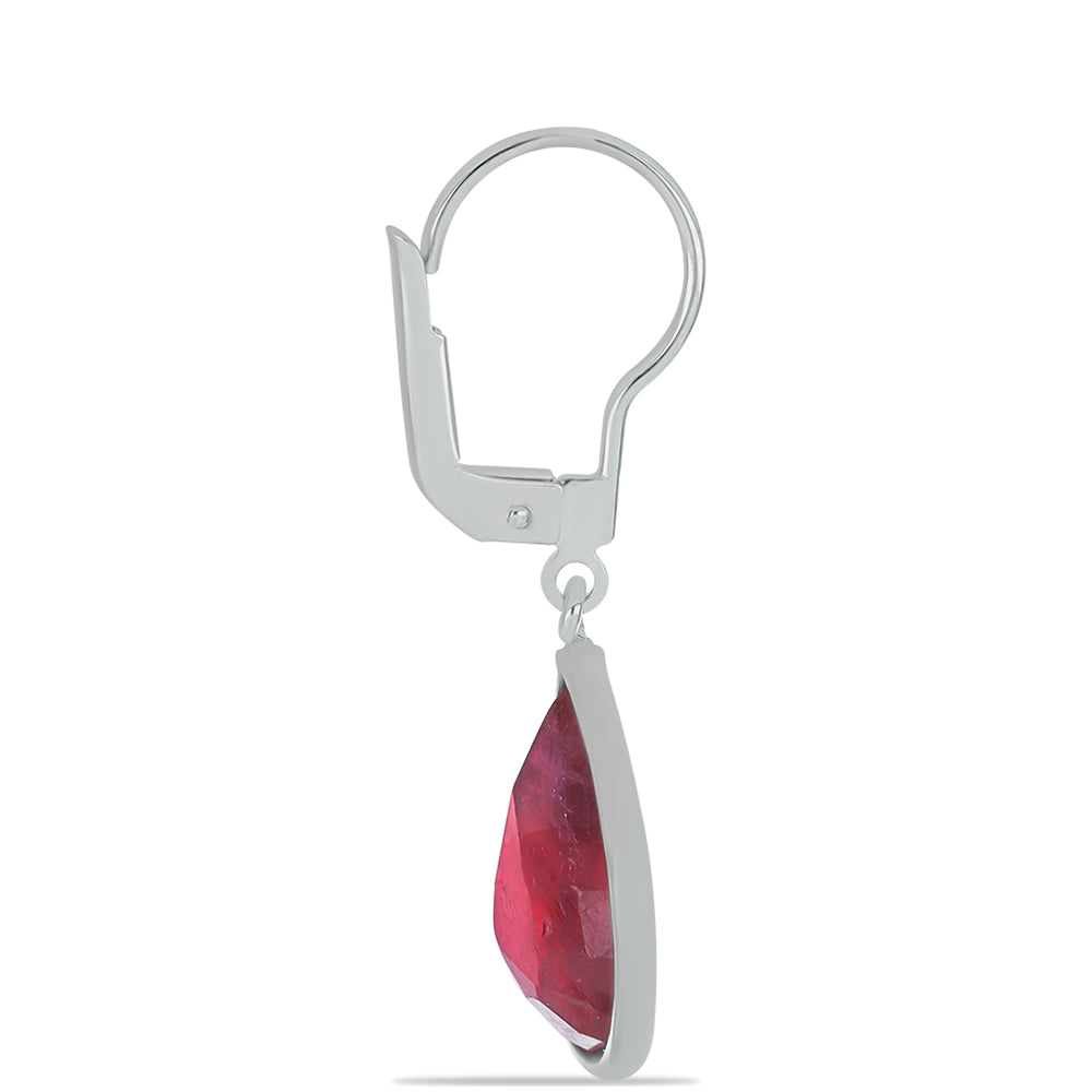 Pendientes de Plata con Rubí de Madagascar