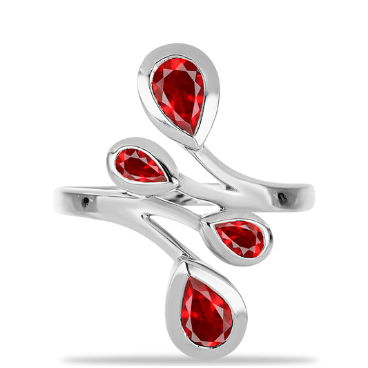 Anillo de Plata con Ágata Roja