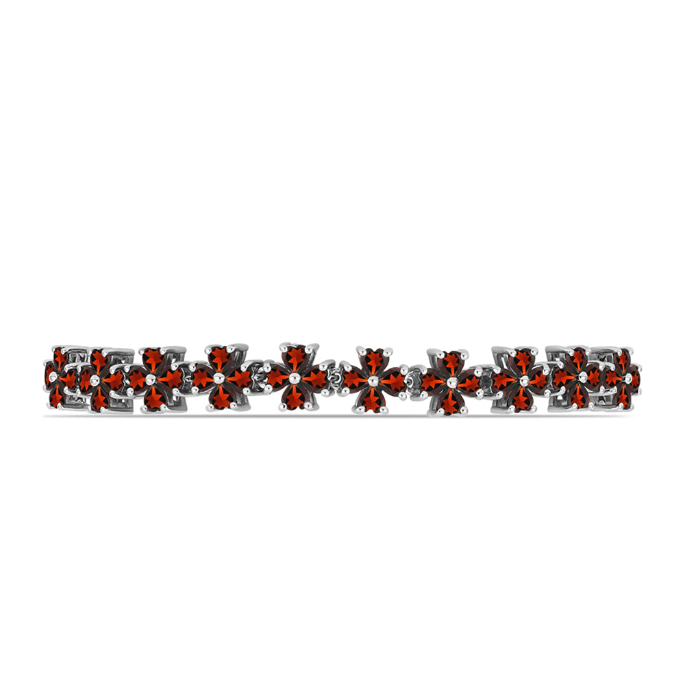 Pulsera de Plata con Granate Barton