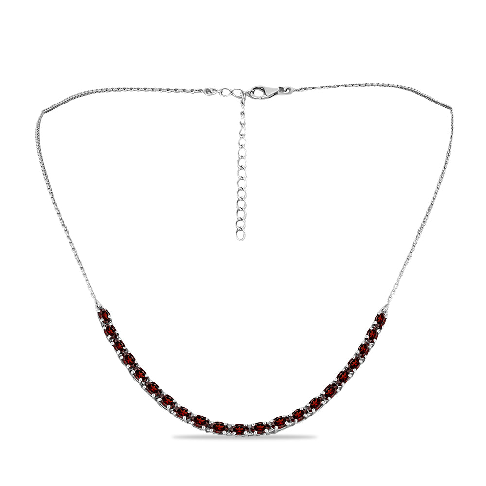 Collar de Plata con Granate Barton