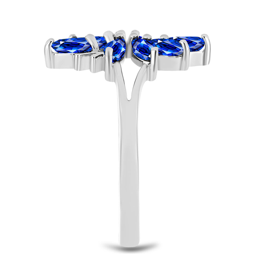 Anillo de Plata con Zafiro Azul Australiano