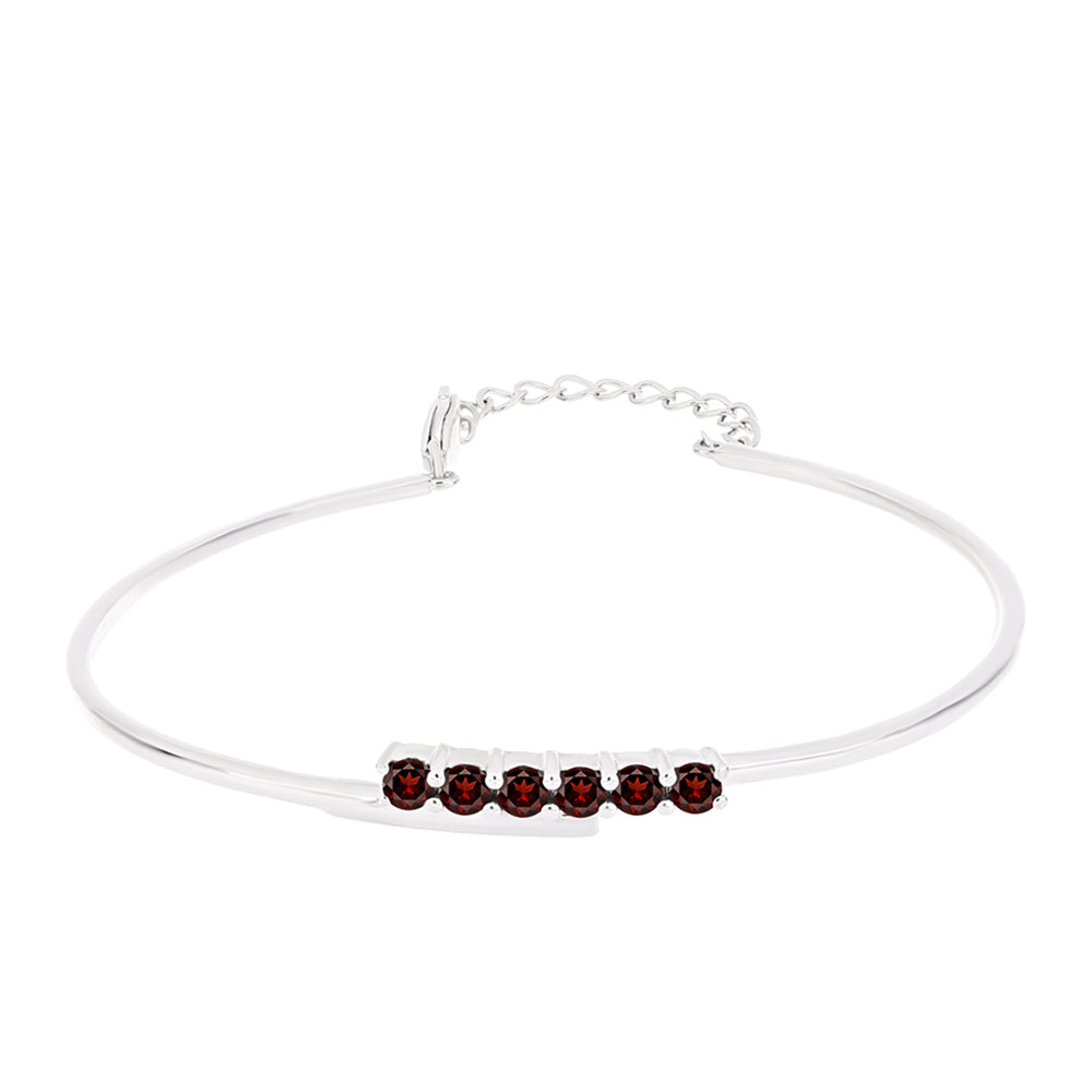 Brazalete de Plata con Granate Barton