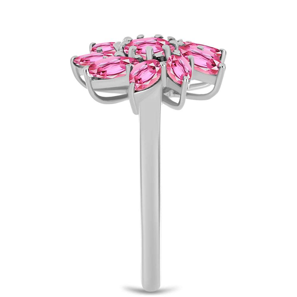 Anillo de Plata con Turmalina Rosa de Pelmadulla