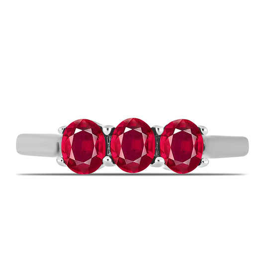 Anillo de Plata con Rubí de Madagascar