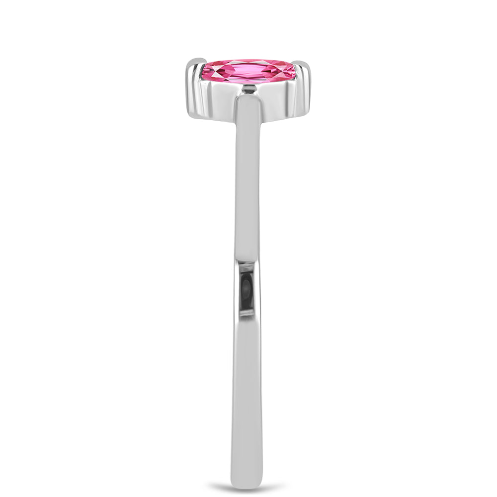 Anillo de Plata con Turmalina Rosa de Pelmadulla