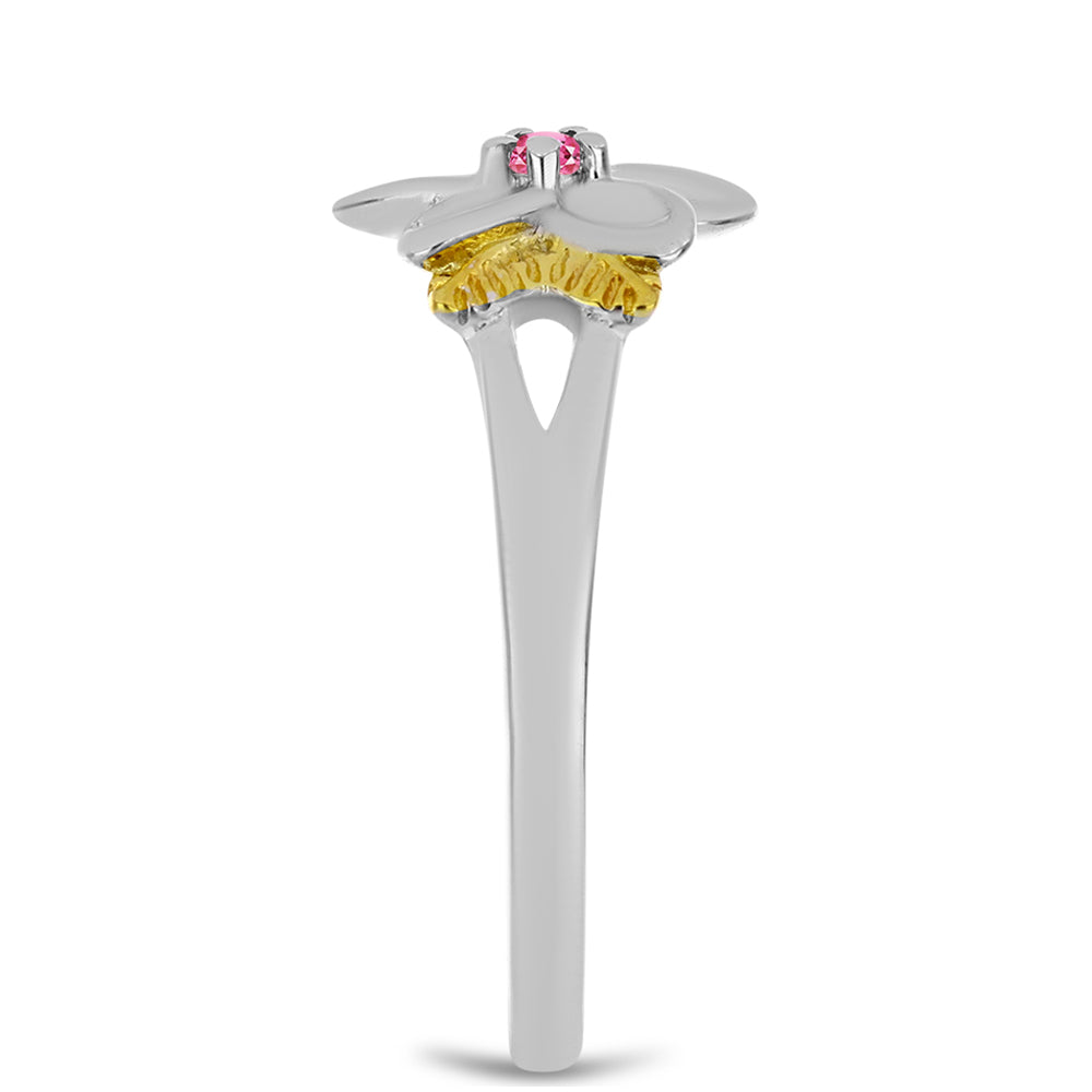 Anillo de Plata con Turmalina Rosa de Pelmadulla