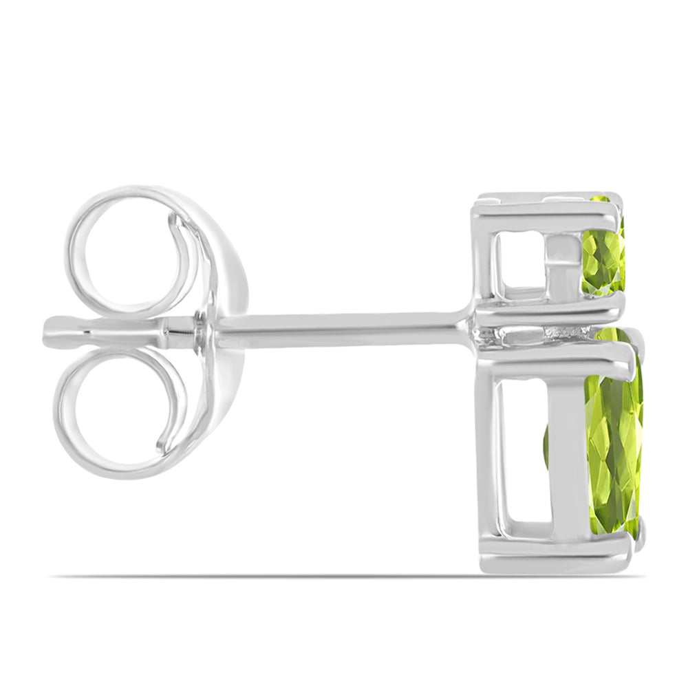 Pendientes de Plata con Peridoto de Changbai