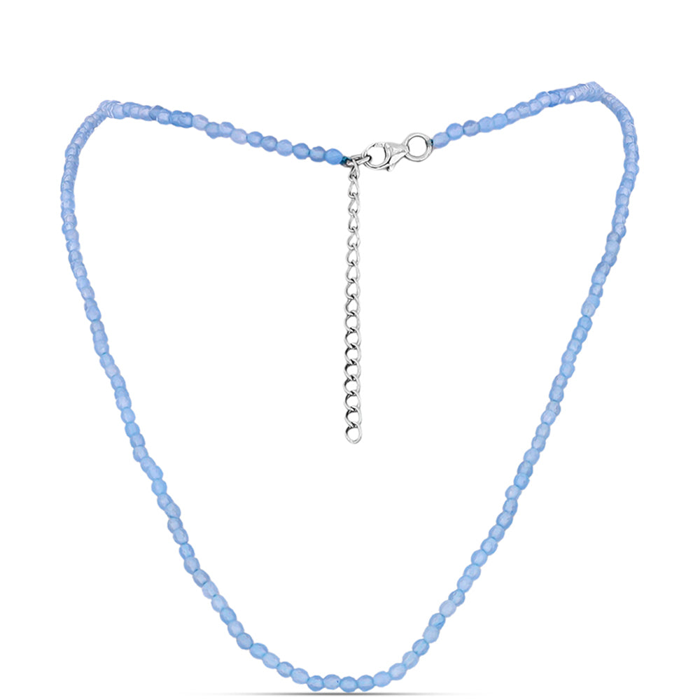 Collar de Plata con Aguamarina del Condado de Embu