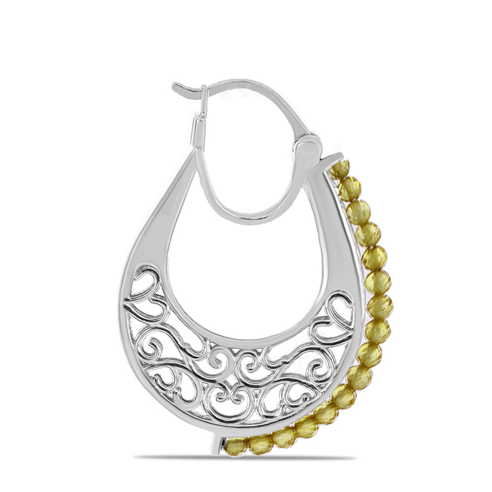 Pendientes de Plata con Citrino de los Montes Urales