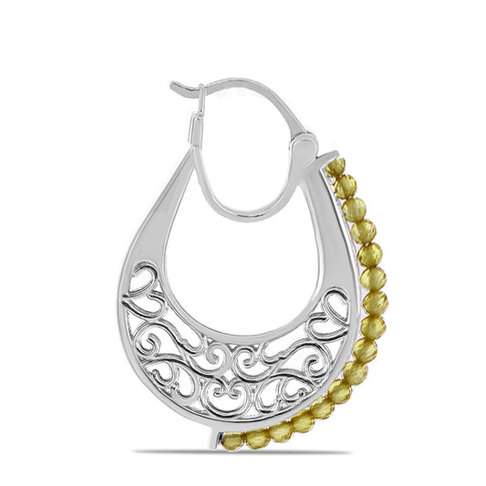 Pendientes de Plata con Citrino de los Montes Urales