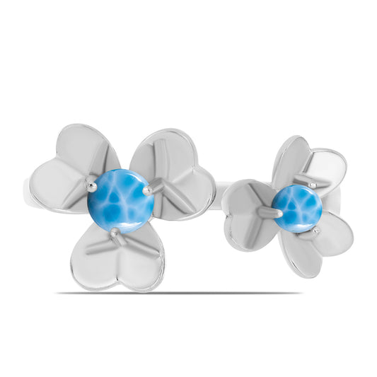 Anillo de Plata con Larimar de Barahona