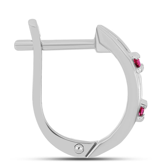 Pendientes de Plata con Rubelita de Cruzeiro