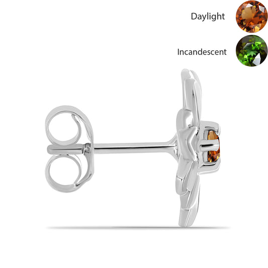 Pendientes de Plata con Zultanita de Anatolia certificado y cultivado en laboratorio