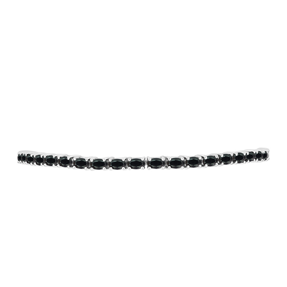 Pulsera de Plata con Obsidiana