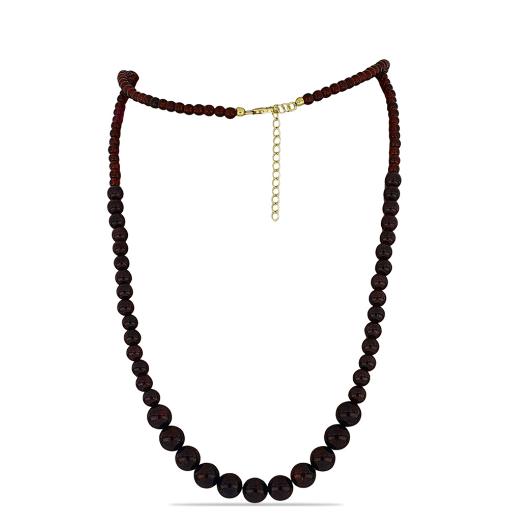 Collar de Plata Bañada en Oro con Granate Barton