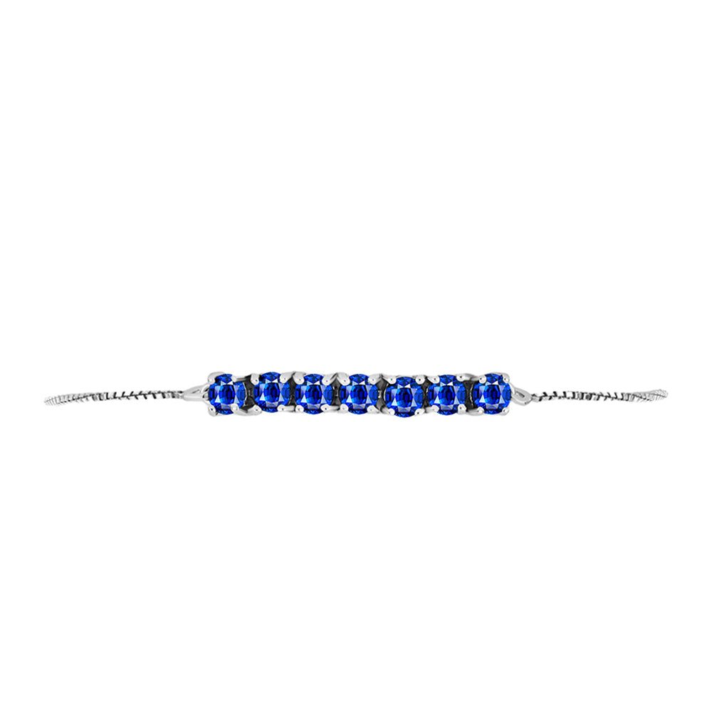 Pulsera de Plata con Zafiro Azul Australiano