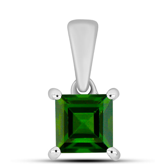 Colgante de Plata con Diópsido de Cromo